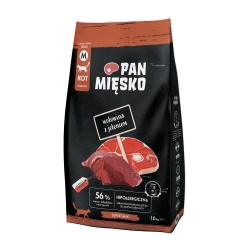 PAN MIĘSKO Wołowina z jeleniem, granulat M 1,6KG